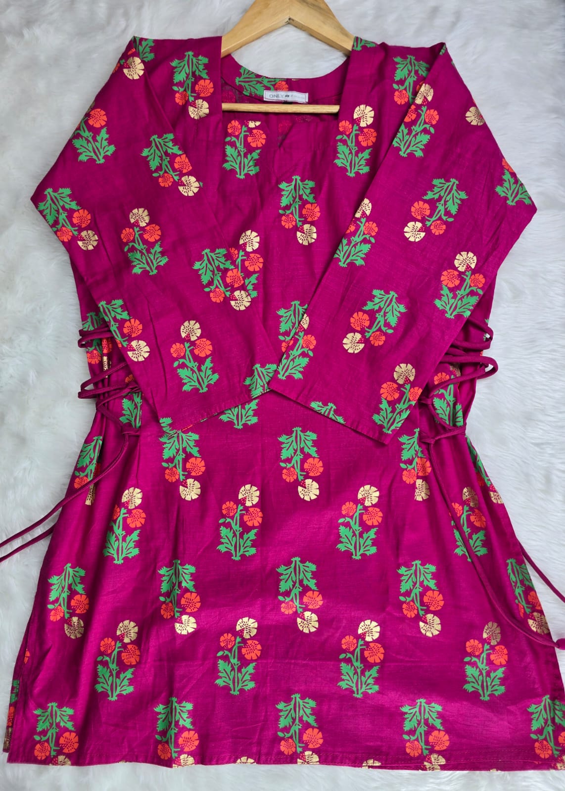 Premium Aarong Slab Cotton Floral Kurti